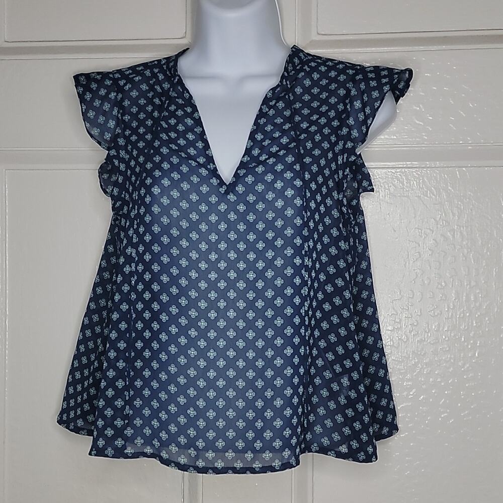 Aeropostale Blouse, sheer, xs, sleeveless